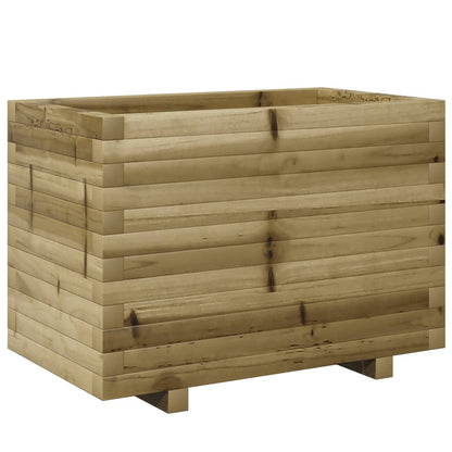 Zahradní Truhlík 70 X 40 X 49,5 Cm Impregnované Borové Dřevo Přírodně Impregnované