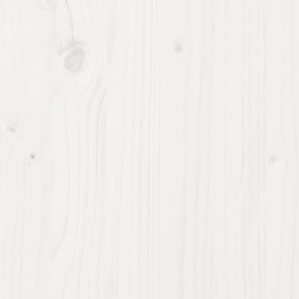 Zahradní Truhlík Bílý 90 X 40 X 49,5 Cm Masivní Borovice