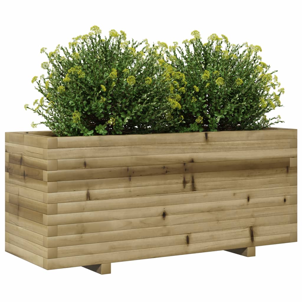 Zahradní Truhlík 110 X 40 X 49,5 Cm Impregnované Borové Dřevo