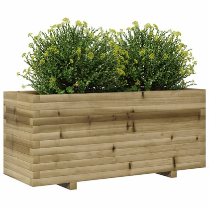 Zahradní Truhlík 110 X 40 X 49,5 Cm Impregnované Borové Dřevo