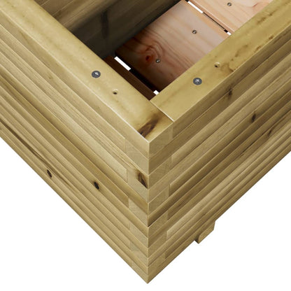 Zahradní Truhlík 110 X 40 X 49,5 Cm Impregnované Borové Dřevo