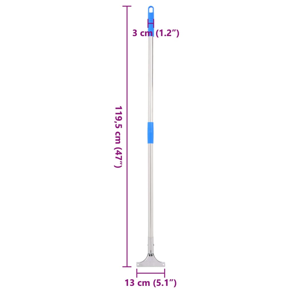 Násady Pro Podlahovou Stěrku 5 Ks 119,5 Cm Ocel A Plast