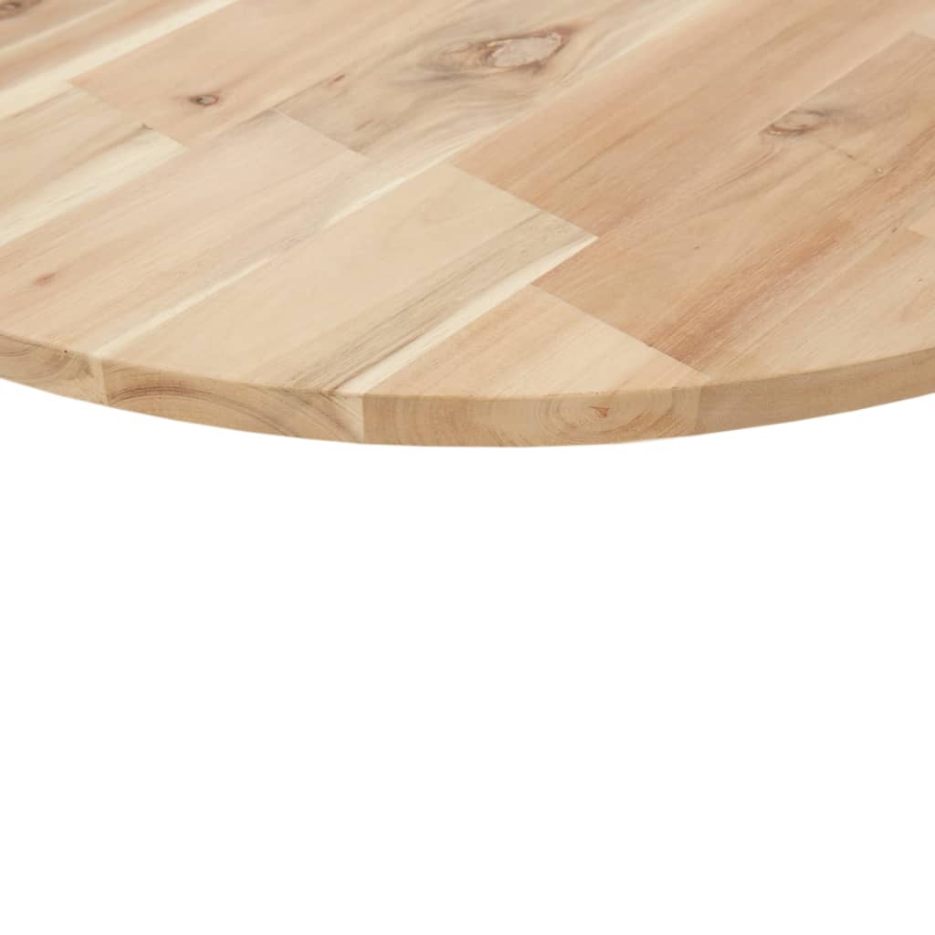 Stolní Deska Kulatá Ø 60 X 2 Cm Masivní Akáciové Dřevo