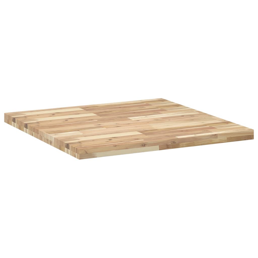 Stolní Deska Čtvercová 80 X 80 X 4 Cm Masivní Akáciové Dřevo