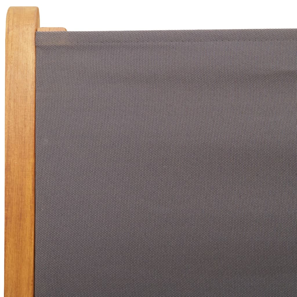 7Dílný Zahradní Jídelní Set Antracitový Textil A Masivní Dřevo