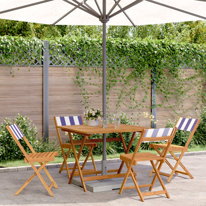 3Dílný Bistro Set Antracitový Textil A Masivní Dřevo