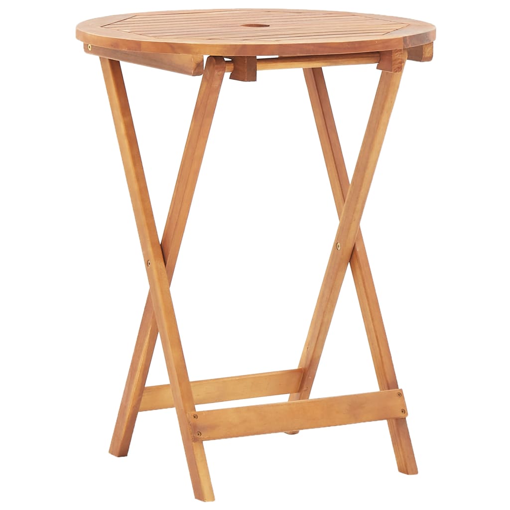 3Dílný Bistro Set Černý Polyratan A Masivní Dřevo