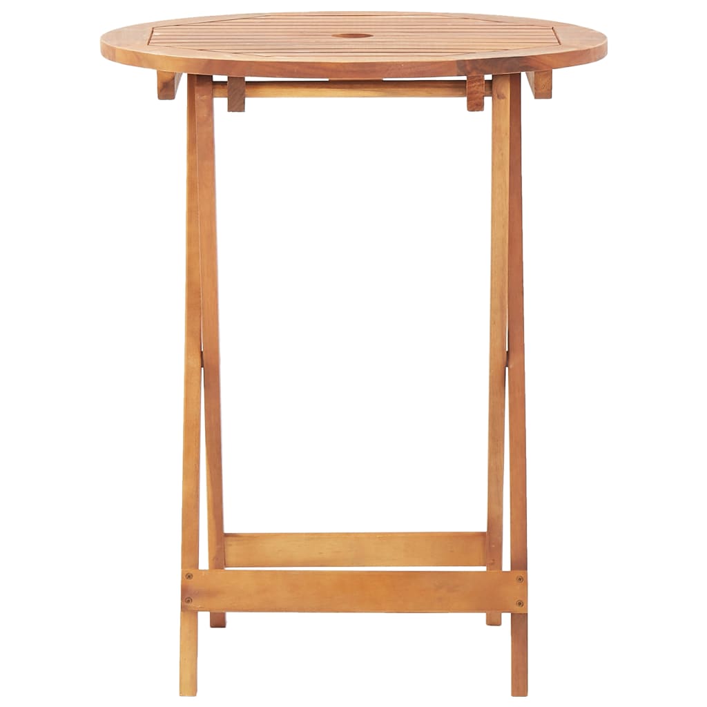 3Dílný Bistro Set Černý Polyratan A Masivní Dřevo