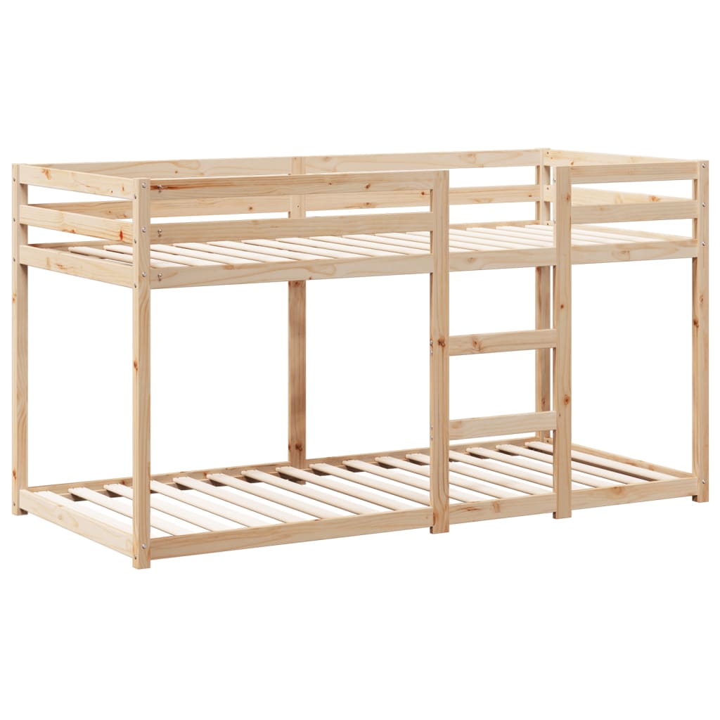 Patrová Postel Bez Matrace 90 X 190 Cm Masivní Borové Dřevo