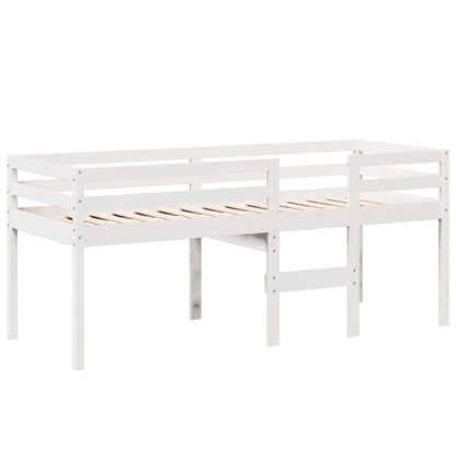 Patrová Postel Se Střechou Bílá 80 X 200 Cm Masivní Borovice