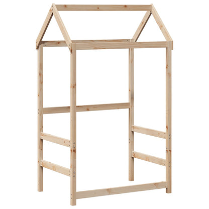 Postel A Lavice Se Střechou Masivní Borové Dřevo