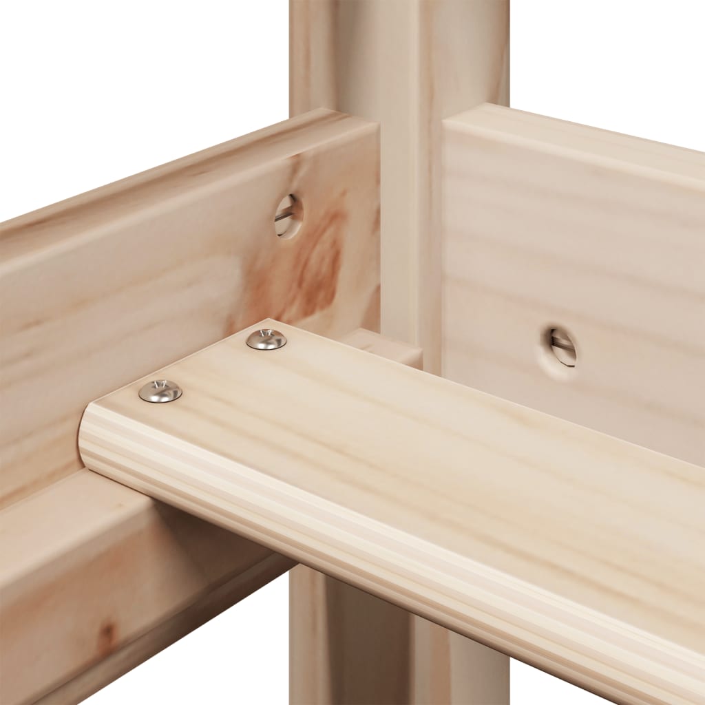 Postel A Lavice Se Střechou Masivní Borové Dřevo