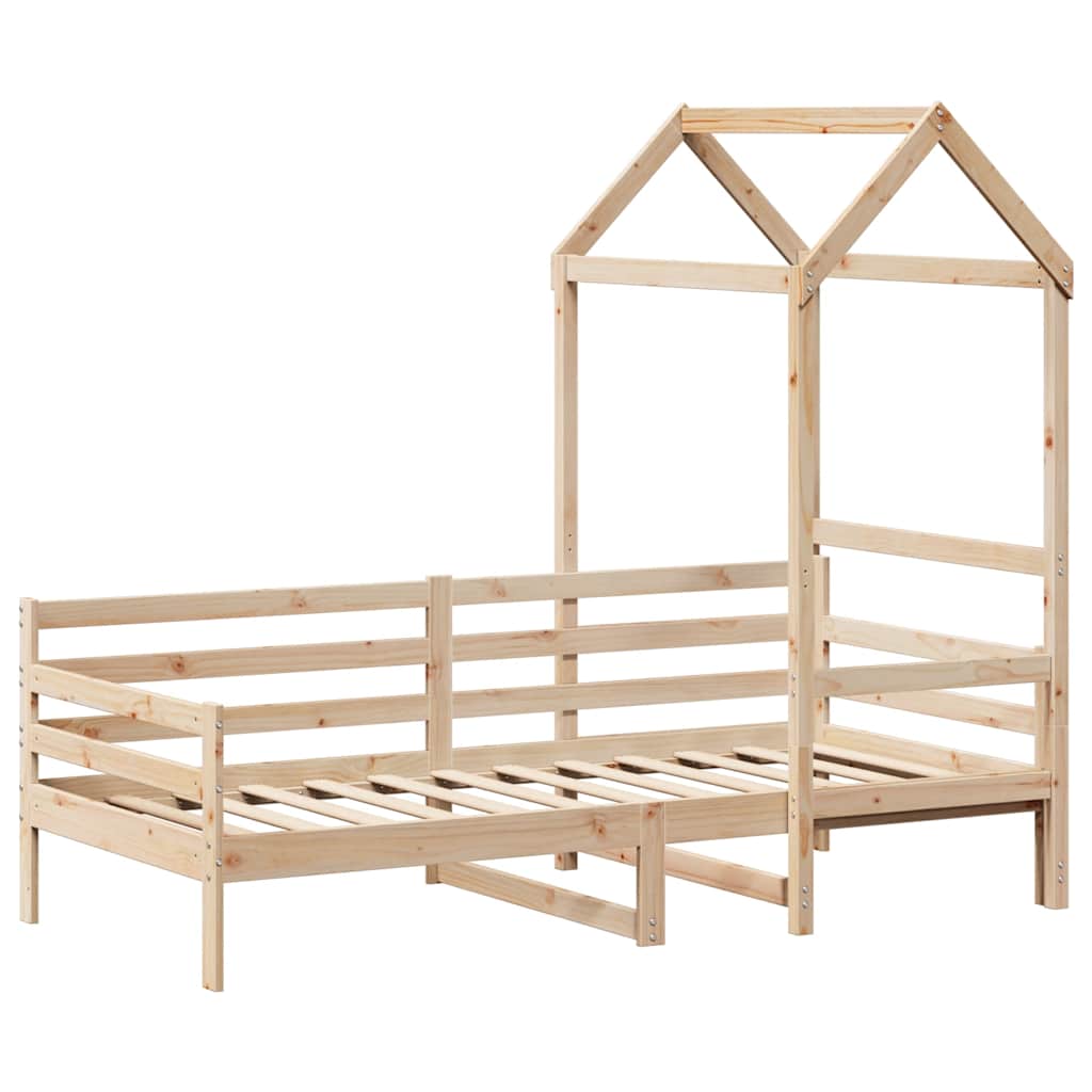 Válenda Se Střechou 80 X 200 Cm Masivní Borové Dřevo