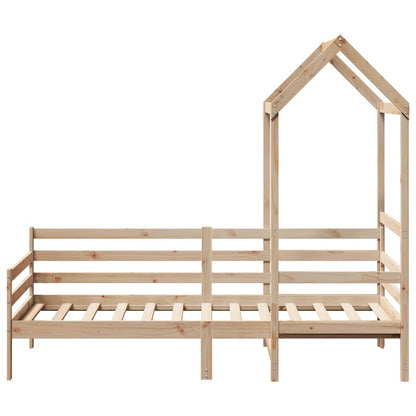 Válenda Se Střechou 80 X 200 Cm Masivní Borové Dřevo
