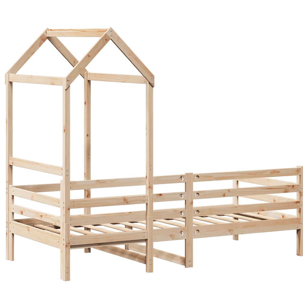 Válenda Se Střechou 80 X 200 Cm Masivní Borové Dřevo