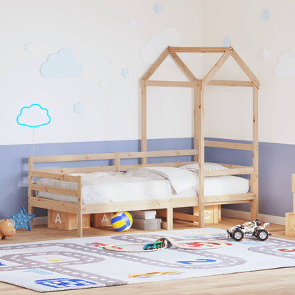 Válenda Se Střechou 80 X 200 Cm Masivní Borové Dřevo