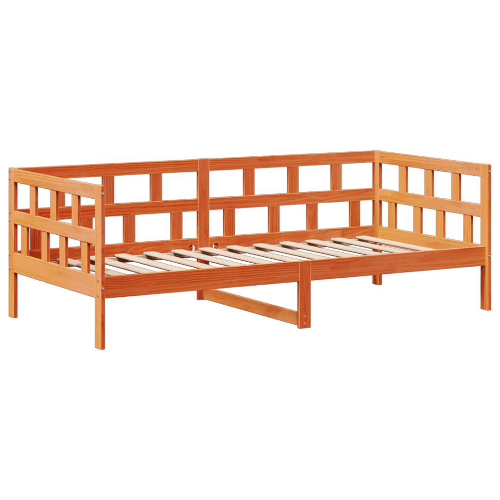 Válenda Se Střechou Voskově Hnědá 80 X 200 Cm Masivní Borovice