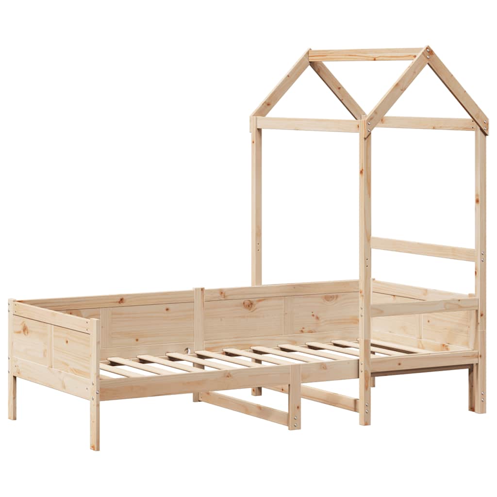 Válenda Se Střechou 80 X 200 Cm Masivní Borové Dřevo