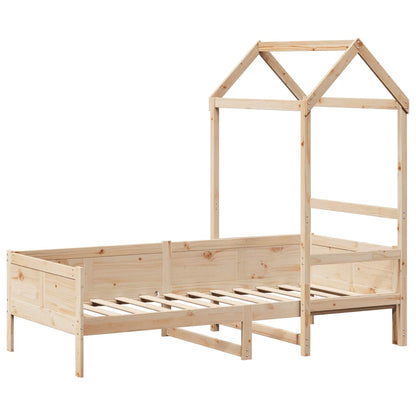 Válenda Se Střechou 80 X 200 Cm Masivní Borové Dřevo