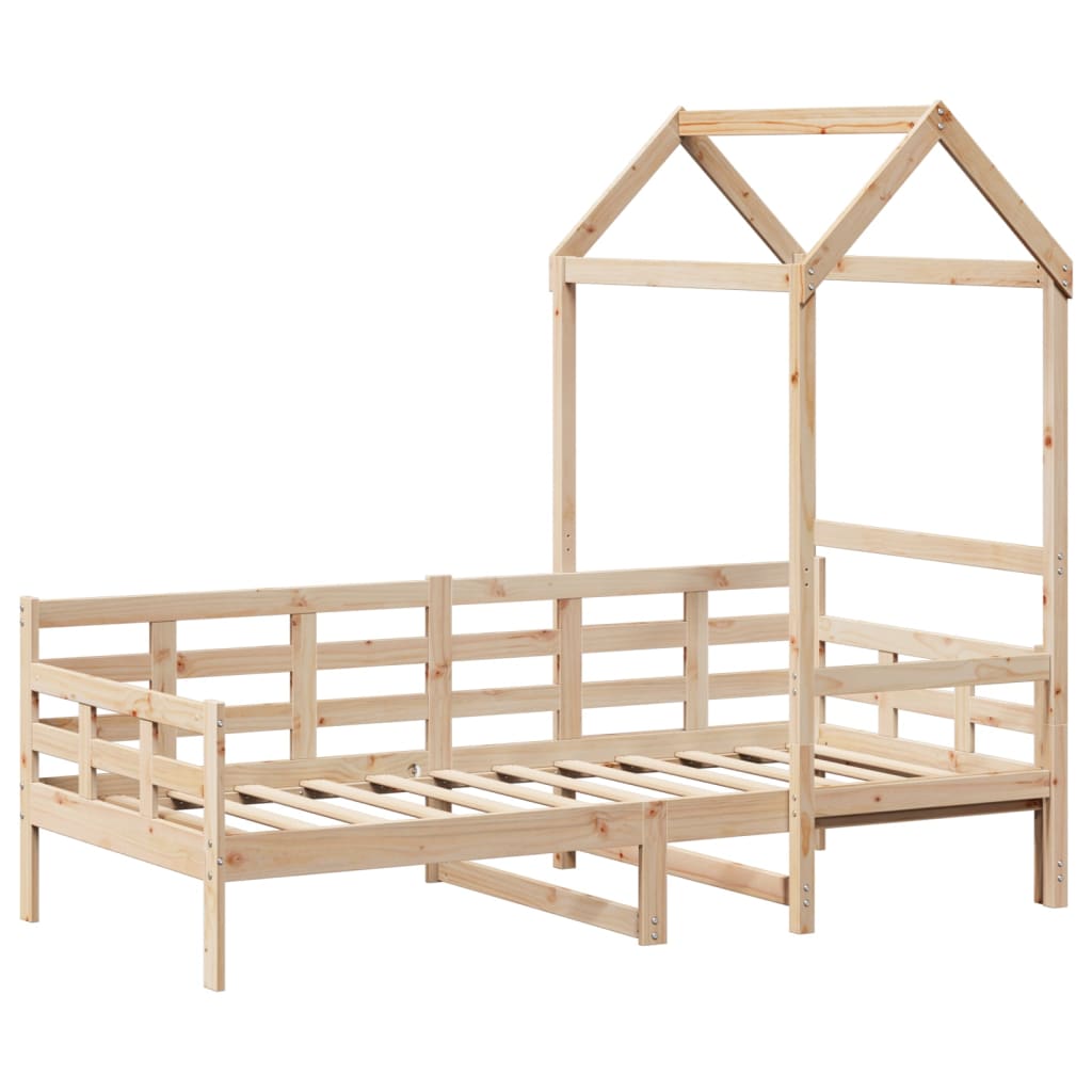 Válenda Se Střechou 80 X 200 Cm Masivní Borové Dřevo