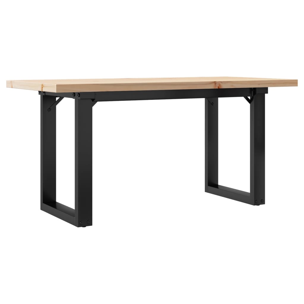 Konferenční Stolek S O Rámem 100X50X45,5 Cm Borovice A Ocel