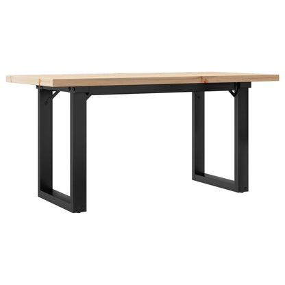 Konferenční Stolek S O Rámem 100X50X45,5 Cm Borovice A Ocel
