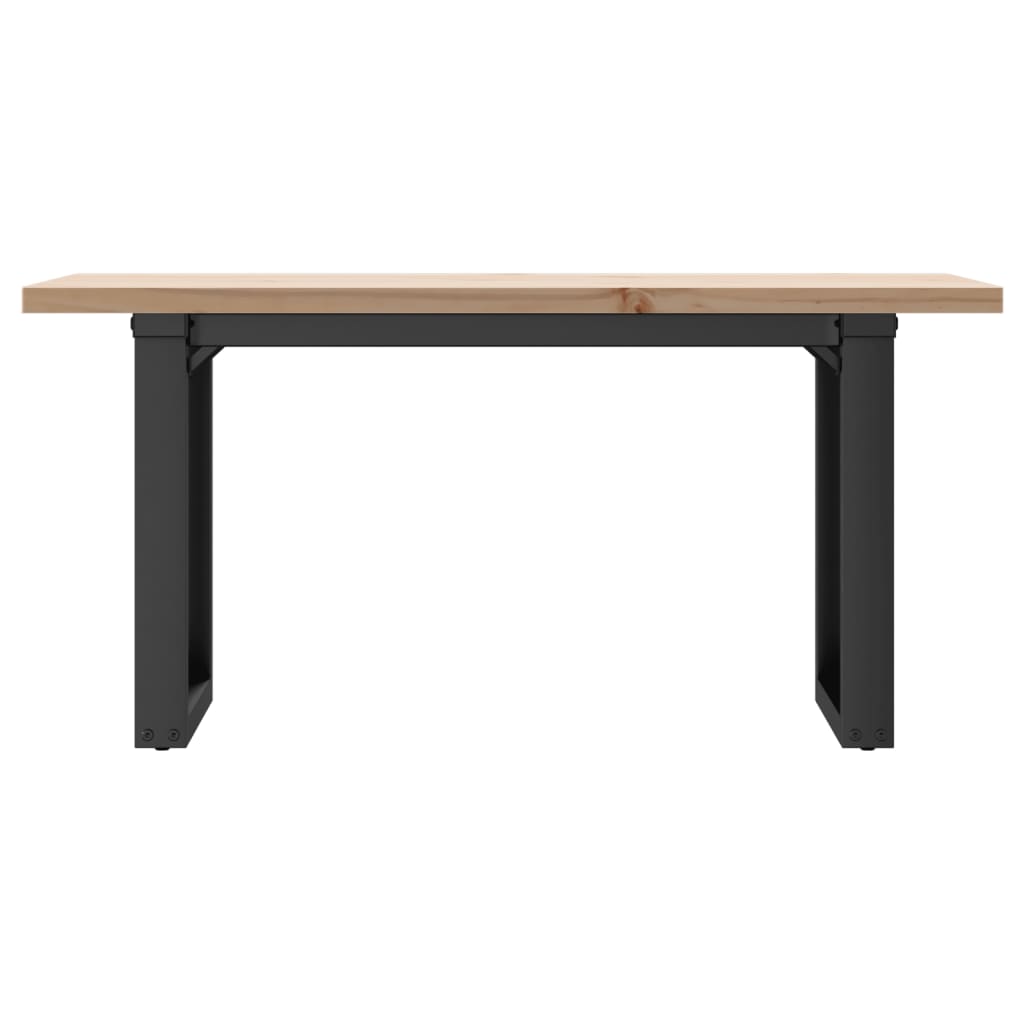 Konferenční Stolek S O Rámem 100X50X45,5 Cm Borovice A Ocel