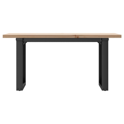 Konferenční Stolek S O Rámem 100X50X45,5 Cm Borovice A Ocel