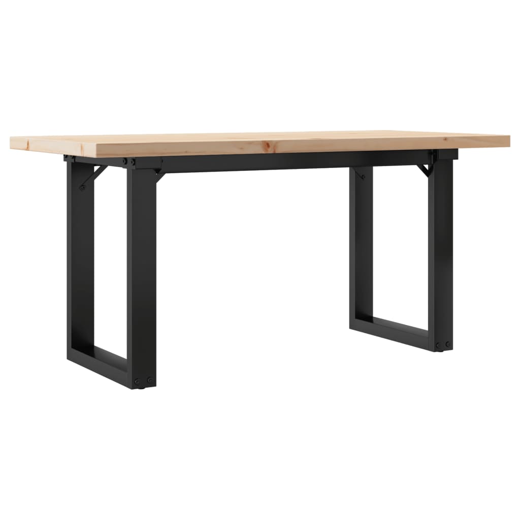 Konferenční Stolek S O Rámem 100X50X45,5 Cm Borovice A Ocel