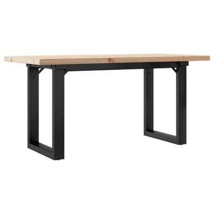 Konferenční Stolek S O Rámem 100X50X45,5 Cm Borovice A Ocel