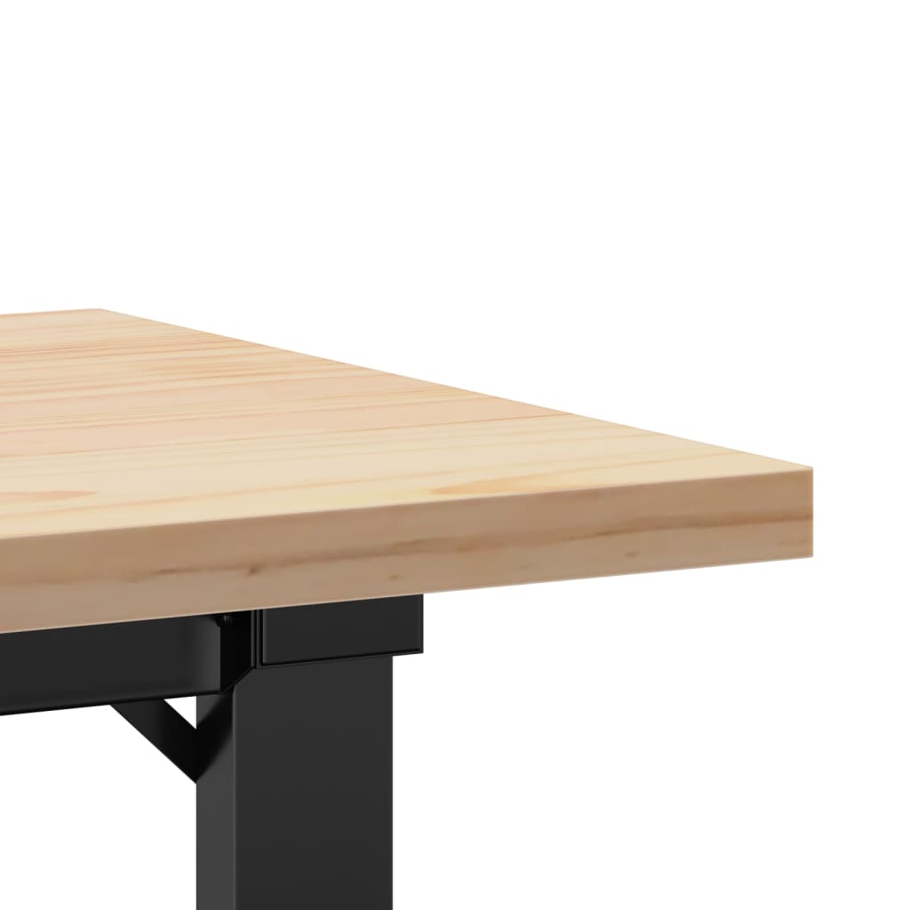Konferenční Stolek S O Rámem 100X50X45,5 Cm Borovice A Ocel