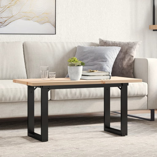Konferenční Stolek S O Rámem 100X50X45,5 Cm Borovice A Ocel