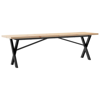Konferenční Stolek S X Rámem 160X40X45,5 Cm Borovice A Ocel