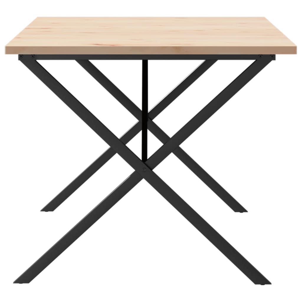 Jídelní Stůl S X Rámem 180 X 90 X 75,5 Cm Borové Dřevo A Ocel
