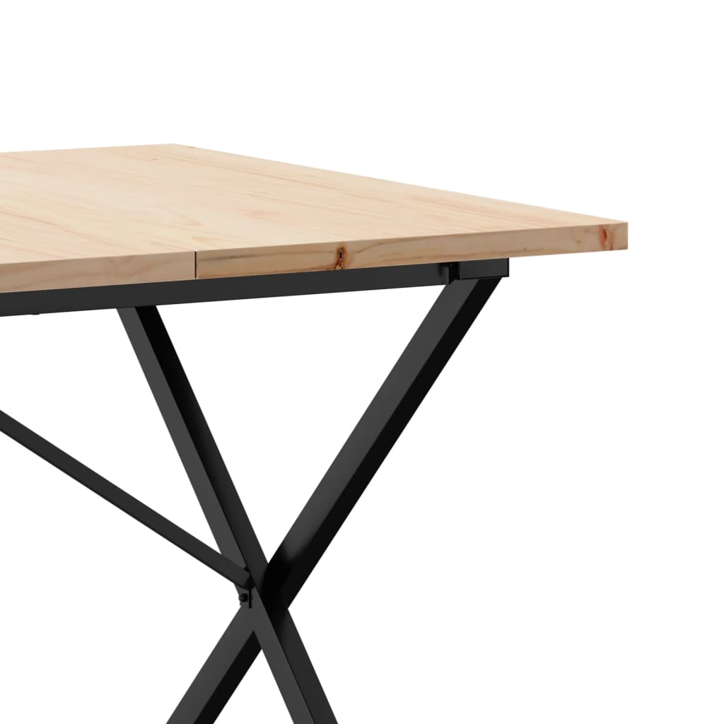 Jídelní Stůl S X Rámem 180 X 90 X 75,5 Cm Borové Dřevo A Ocel