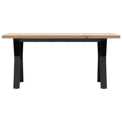 Konferenční Stolek S Y Rámem 100X50X45,5 Cm Borovice A Ocel