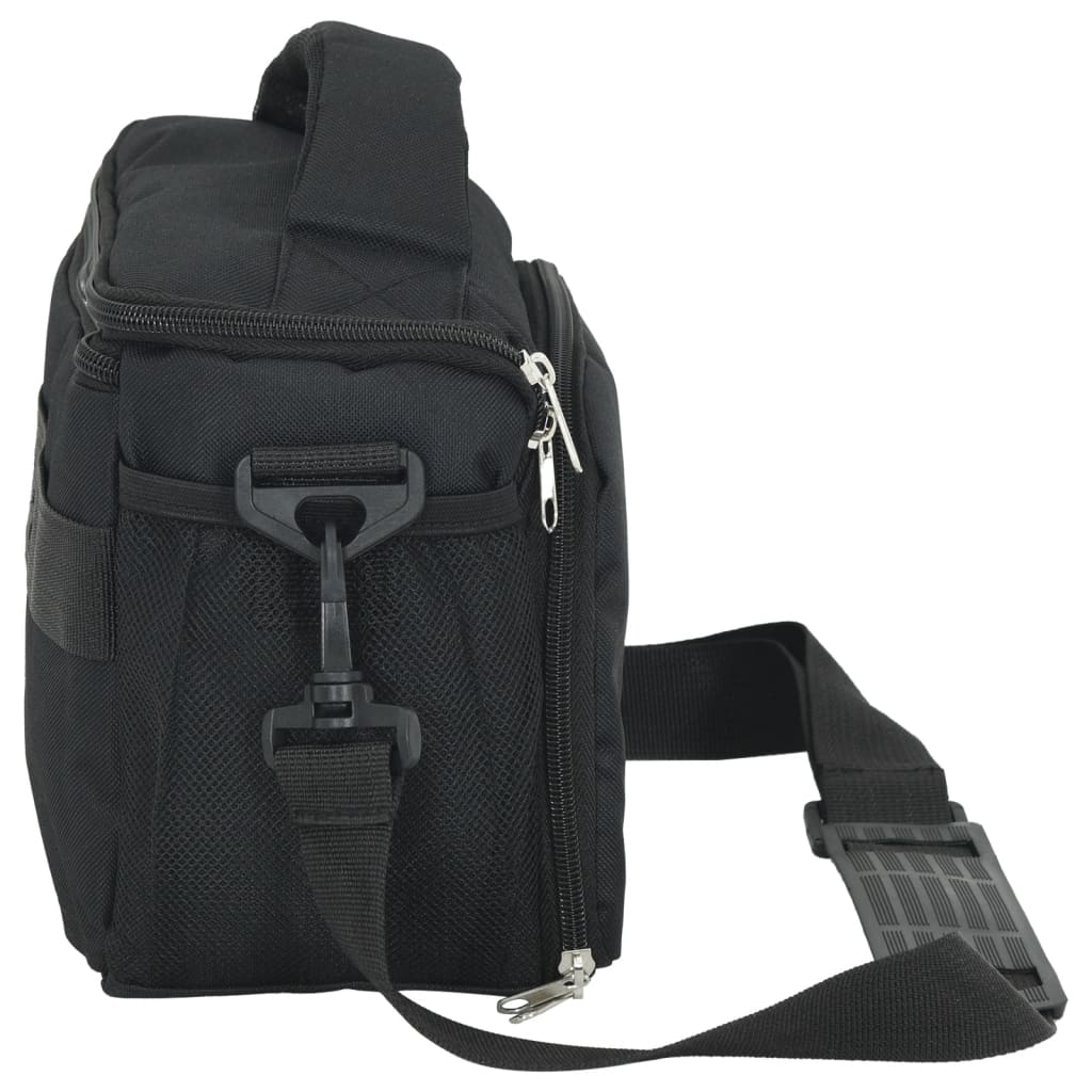 Brašna Na Fotoaparát S Nepromokavým Obalem Černá Tkanina Oxford