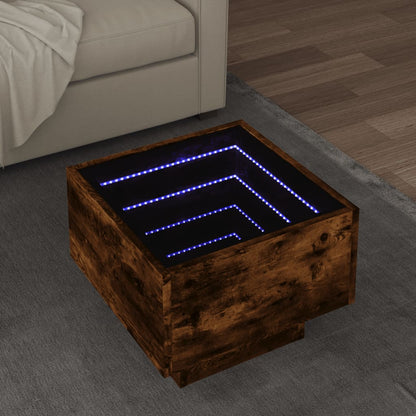Odkládací Stolek S Led Kompozitní Dřevo