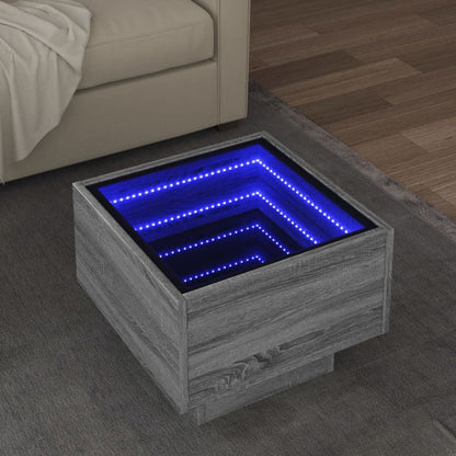 Odkládací Stolek S Led Kompozitní Dřevo