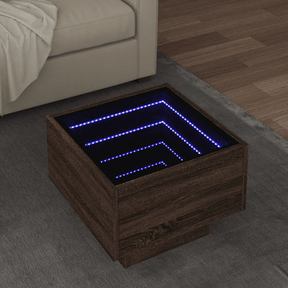 Odkládací Stolek S Led Kompozitní Dřevo