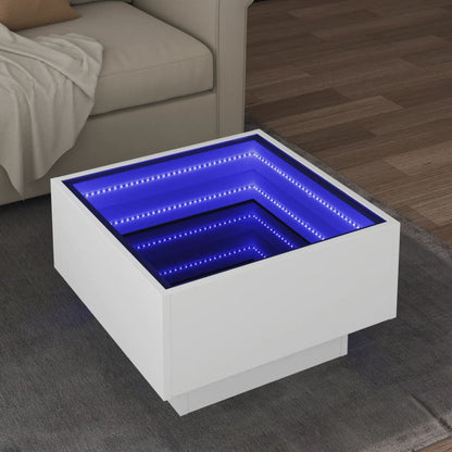 Odkládací Stolek S Led Kompozitní Dřevo