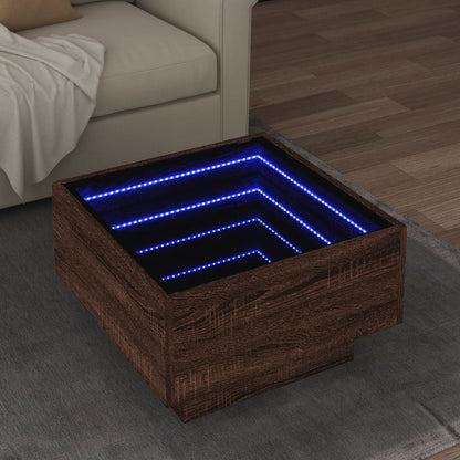 Odkládací Stolek S Led Kompozitní Dřevo