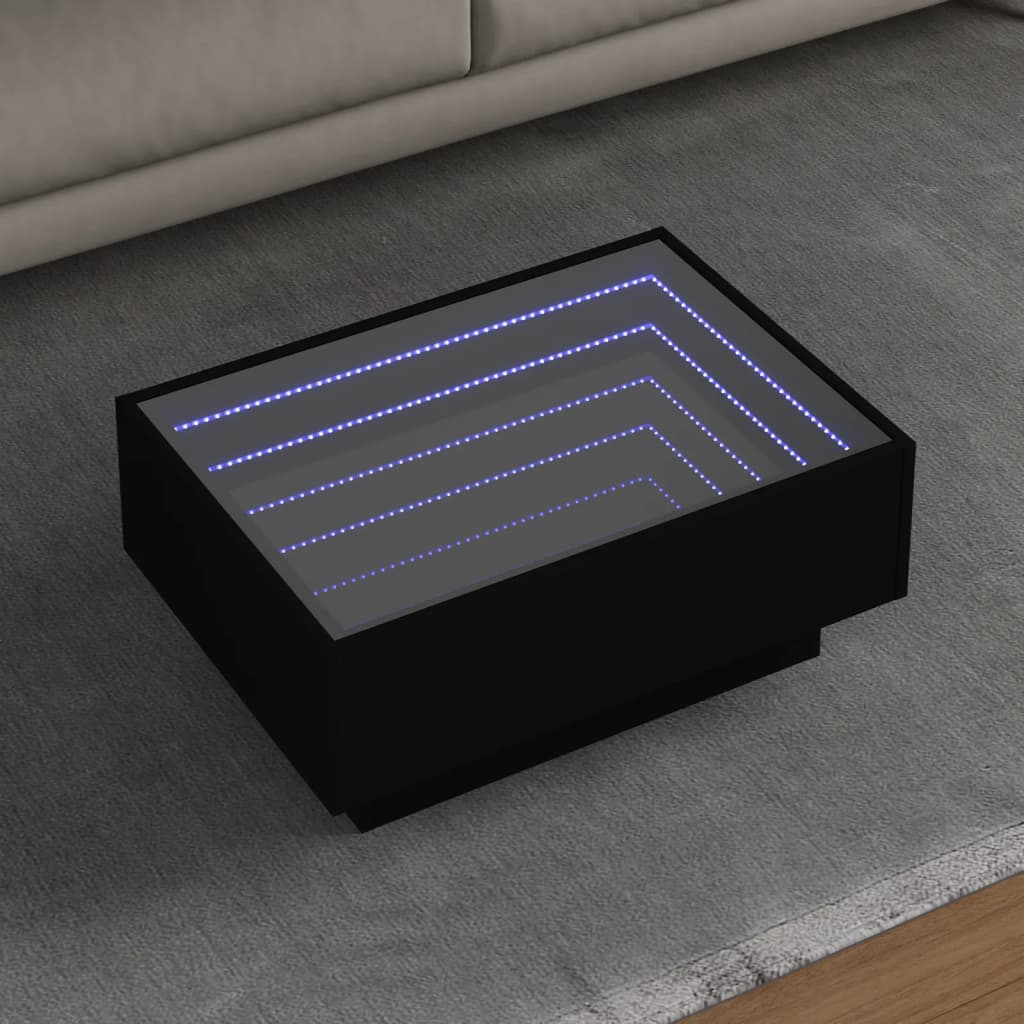 Odkládací Stolek S Led Kompozitní Dřevo