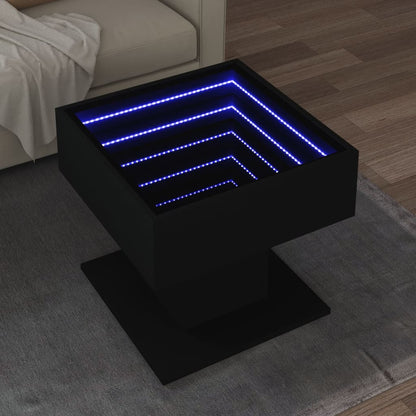 Konferenční Stolek S Led 50 X 50 X 45 Cm Kompozit