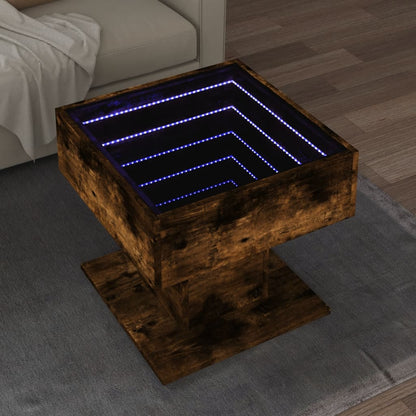 Konferenční Stolek S Led 50 X 50 X 45 Cm Kompozit