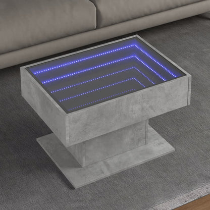 Konferenční Stolek S Led 50 X 50 X 45 Cm Kompozit