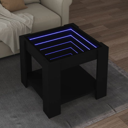 Konferenční Stolek S Led 53 X 53 X 45 Cm Kompozit
