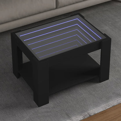Konferenční Stolek S Led 53 X 53 X 45 Cm Kompozit