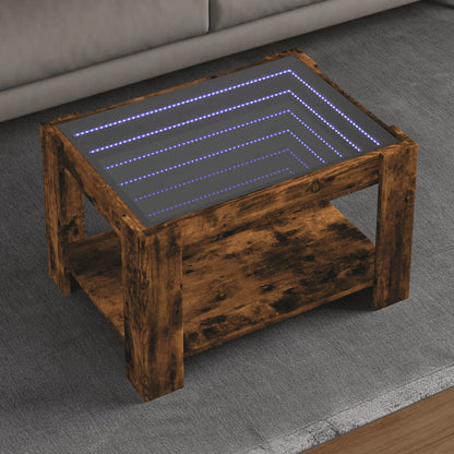 Konferenční Stolek S Led 53 X 53 X 45 Cm Kompozit