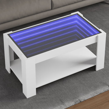 Konferenční Stolek S Led 53 X 53 X 45 Cm Kompozit